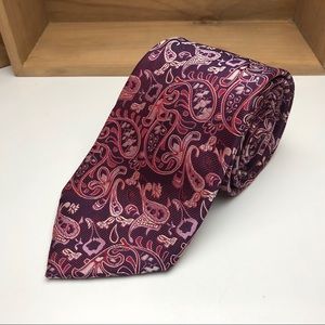 Pink and Purple Paisley Tie